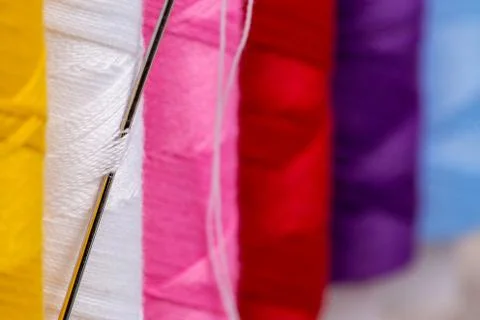 Spools of thread. Stock Photos