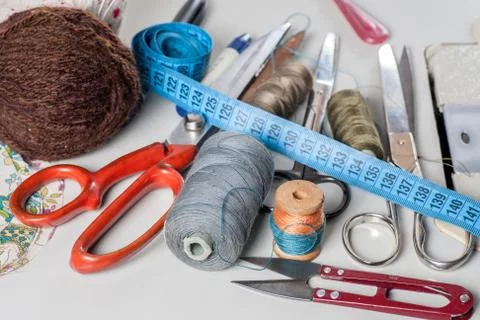 Spools of thread Stock-Fotos