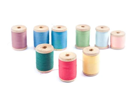 Spools of thread Stock Photos