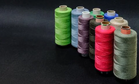 Spools of thread Foto stock