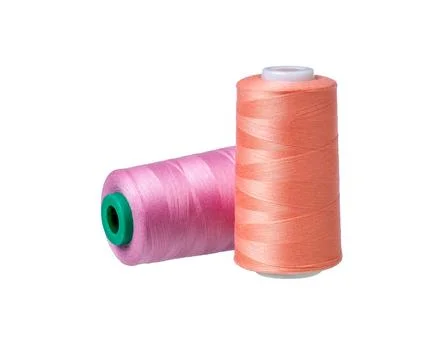 Spools thread. Set of different sewing spool with threads. Stock Photos