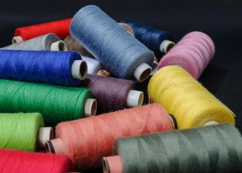 Spools of threads 写真素材