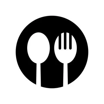 Spoon and fork Icon vector templates for app and web. Vector illustration Stock Illustration