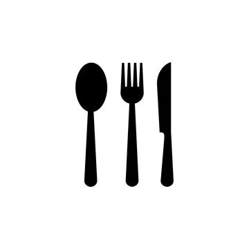 Spoon and fork icon vector. spoon, fork and knife icon vector. restaurant ico Stock Illustration