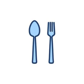 Spoon and fork icon vector. spoon, fork and knife icon vector. restaurant s.. Stock Illustration