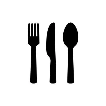 Spoon and fork icon vector. spoon, fork and knife icon vector. restaurant s.. Stock Illustration