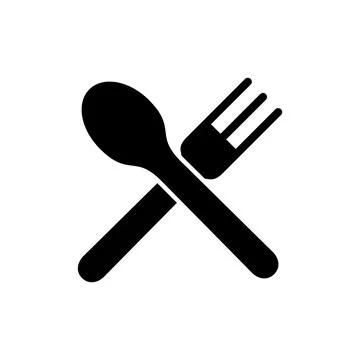 Spoon and fork icon vector illustration. spoon, fork and knife icon vector... Stock Illustration