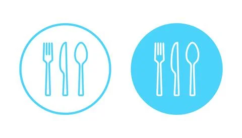 Spoon and fork icon vector. spoon, fork and knife icon vector. restaurant s.. Stock Illustration