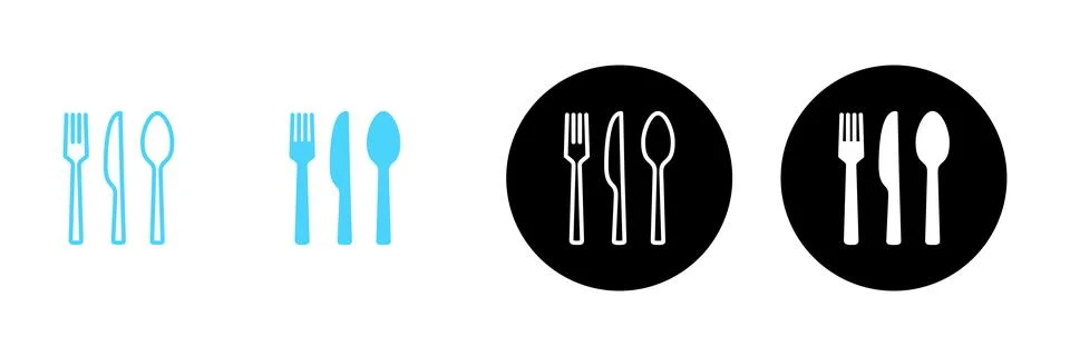 Spoon and fork icon vector. spoon, fork and knife icon vector. restaurant s.. 스톡 일러스트