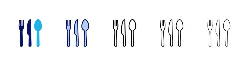 Spoon and fork icon vector. spoon, fork and knife icon vector. restaurant s.. 库存插图