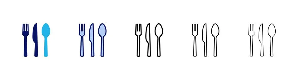 Spoon and fork icon vector. spoon, fork and knife icon vector. restaurant s.. 库存插图