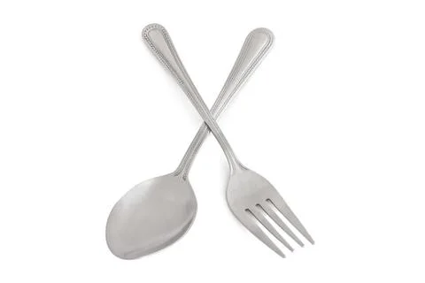 Spoon and fork Stock Photos