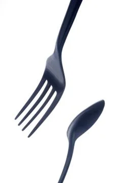 Spoon and fork Stock Photos