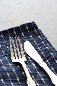 Spoon and fork Stock Photos