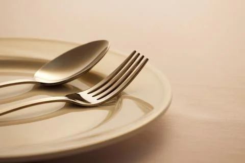 Spoon and fork Stock Photos