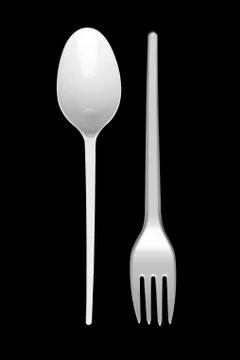 Spoon and fork Stock Photos