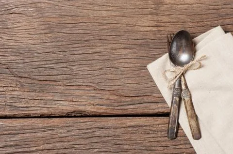 Spoon and fork Stock Photos