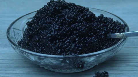 Spoon in caviar Stock-Footage 80943001