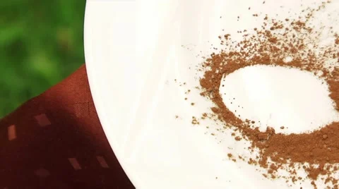 Spoon Of Chocolate Crumbs Stock Footage 52718014