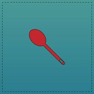 Spoon computer symbol Stock Illustration