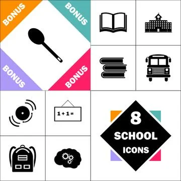 Spoon computer symbol Stock Illustration