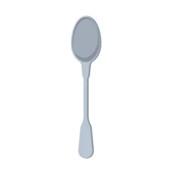 Spoon Flat Illustration. Clean Icon Design Element on Isolated White Backgrou 库存插图