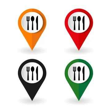 Spoon, fork and knife icon vector for web, computer and mobile app Stock Illustration