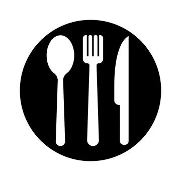 Spoon, fork, knife icon Stock Illustration