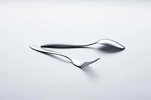 Spoon Fork Knife Plate Stock Photos