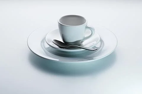 Spoon Fork Knife Plate Stock Photos