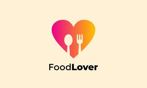 Spoon fork logo vector cooking time food concept restaurant canteen chef co.. Stock Illustration