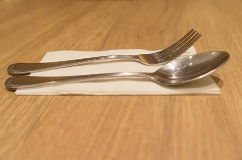 Spoon fork set Stock Photos