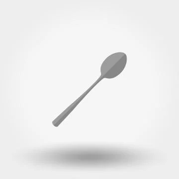 Spoon icon. Flat Stock Illustration