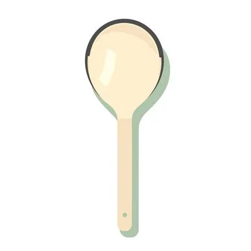 Spoon Icon: Flat Illustration for Web Design Stock Illustration