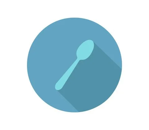 Spoon icon illustrated in vector on white background Stock Illustration