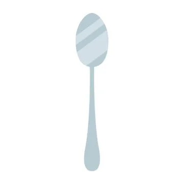 Spoon icon, kitchen utensils design Stock Illustration