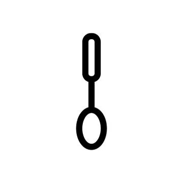 Spoon icon vector, Cooking line icon Stock Illustration