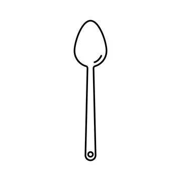 Spoon icon vector Stock Illustration