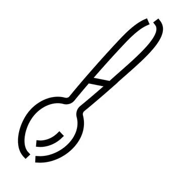 Spoon kitchen utensil for eating preparing food Ilustración de archivo