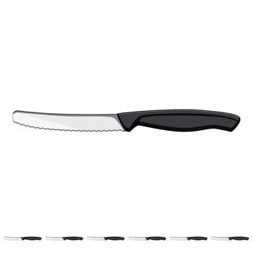 Spoon knife cartoon vector graphic Stock Illustration