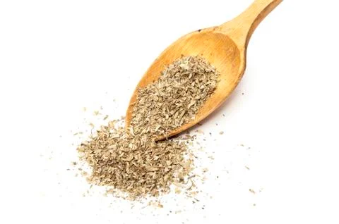 Spoon with oregano 写真素材