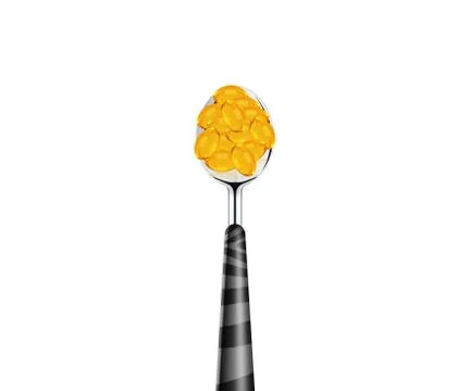 Spoon of pills Stock Photos