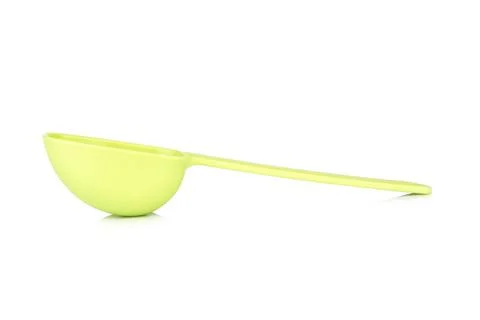 Spoon plastic isolated on white background Stock Photos
