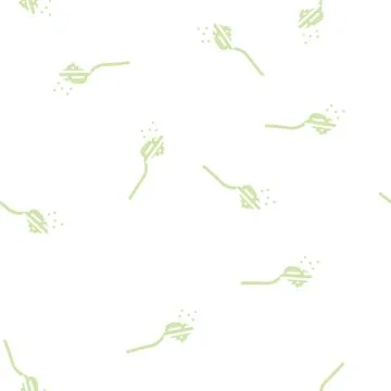 Spoon with powder glyph vector seamless pattern Illustrazione stock