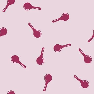 Spoon rest home interior glyph seamless pattern Illustrazione stock