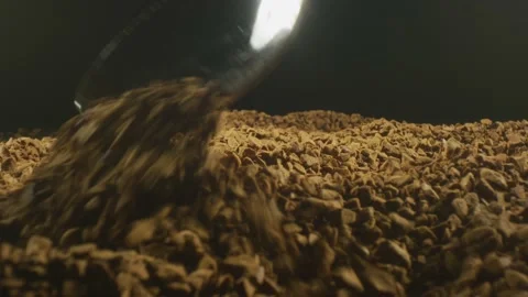 Spoon scoopes instant dried coffee Stock Footage 138213621