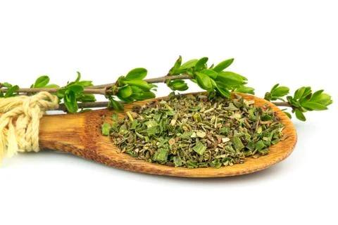 Spoon with spices Stock Photos