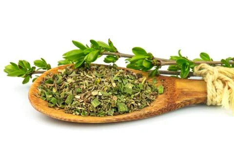 Spoon with spices Stock Photos