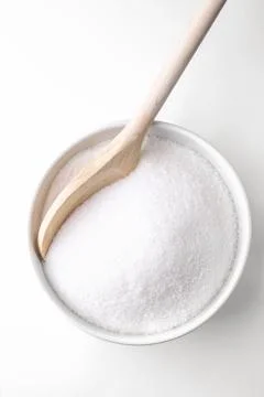 Spoon in the sugar Stock Photos