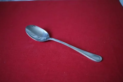 Spoon on the table Stock Photos
